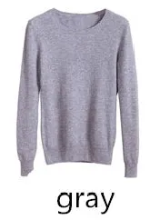 2017 Cashmere wool Sweater Women Sweaters and Pullovers female Fashion o-neck sweater solid Color Long sleeve Knitted clothes