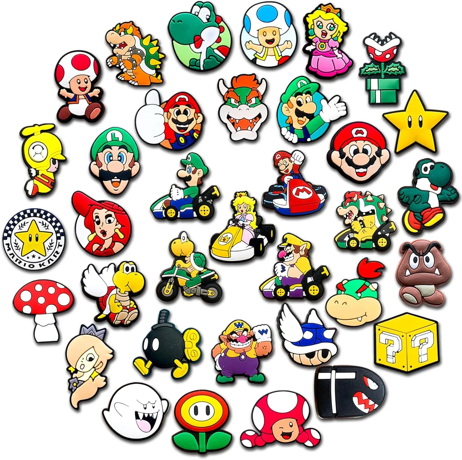 35Pcs Cartoon Charms for Clog Shoes Decoration, Cartoon Game Charms Accessories for Adult