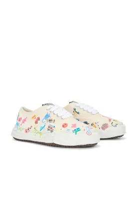 Baker Original Sole Canvas Stickers Print Low-Top Sneaker
