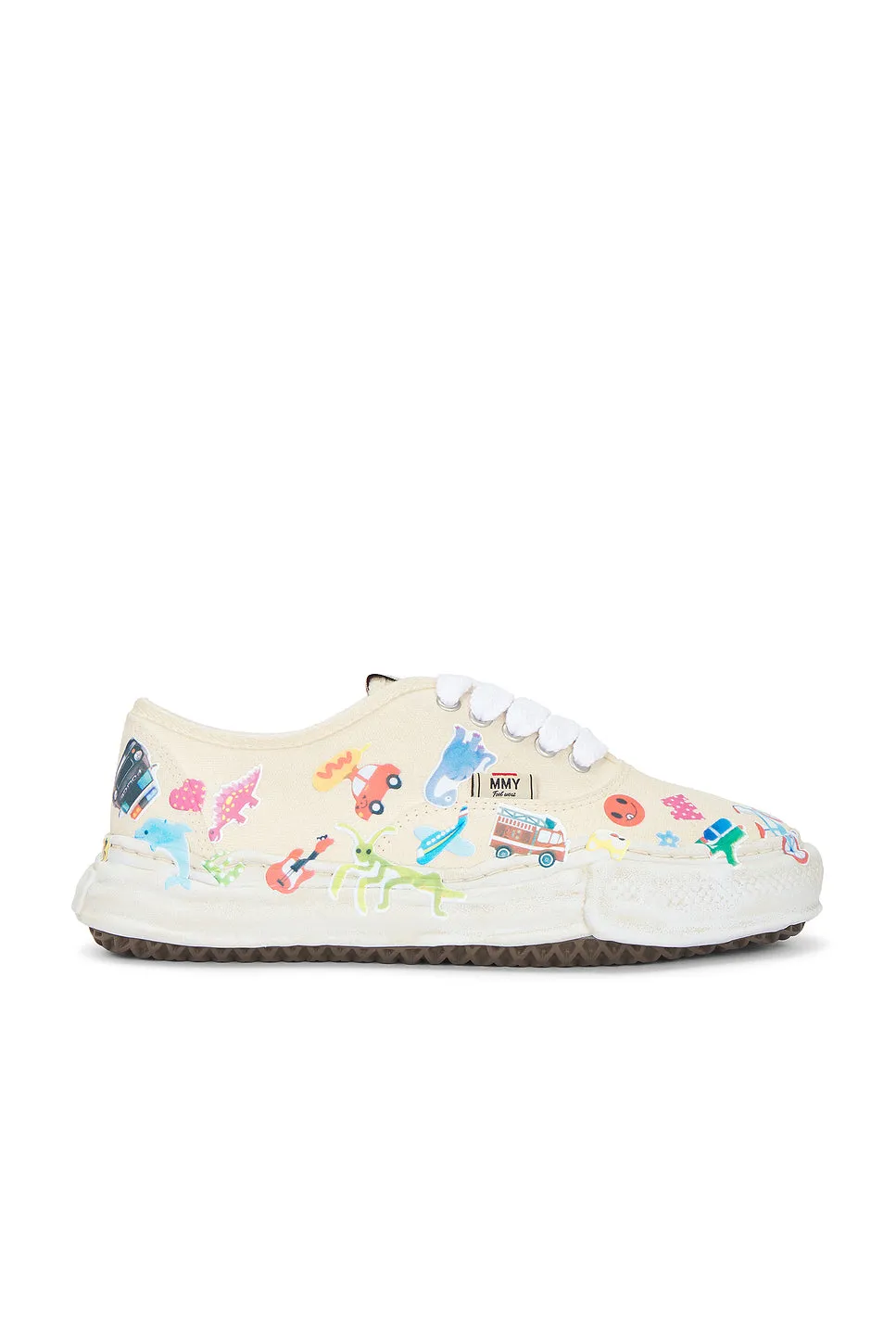 Baker Original Sole Canvas Stickers Print Low-Top Sneaker