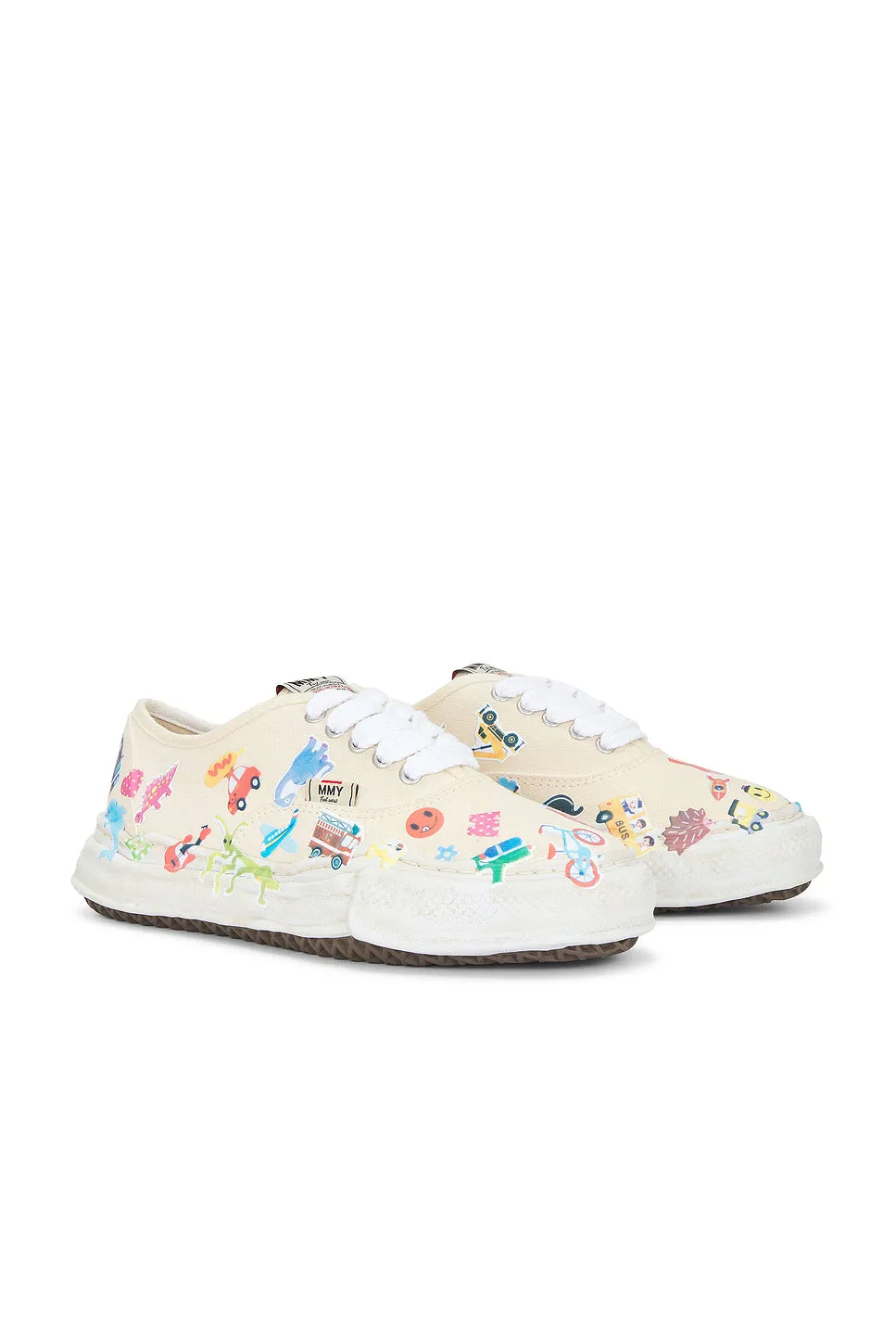 Baker Original Sole Canvas Stickers Print Low-Top Sneaker