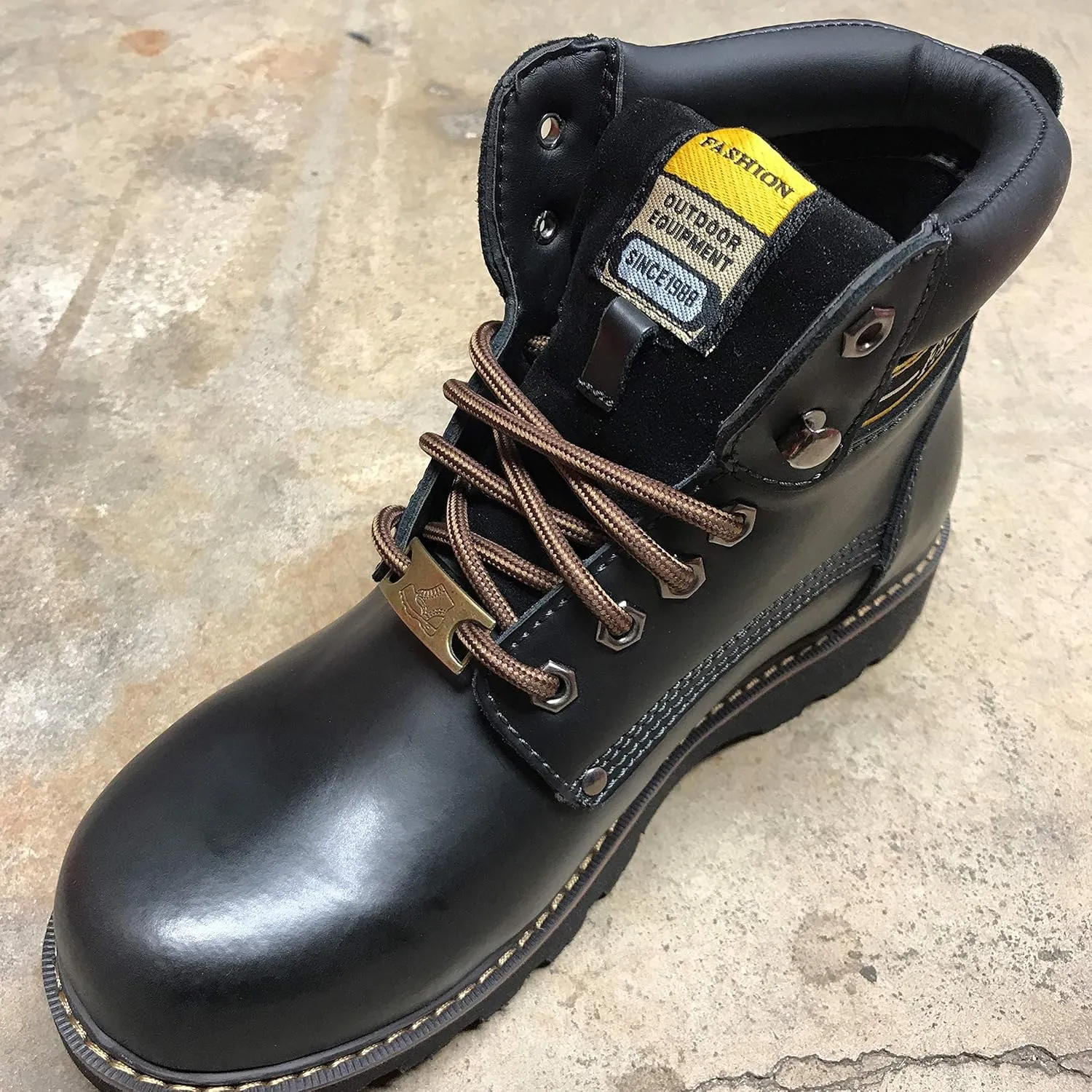 B&Q 3 Pairs Heavy Duty Round Boot Laces Shoelaces for Hiking Walking Construction Safety Work Boots Shoes