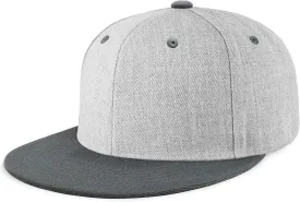 CHOK.LIDS Flat Bill Visor Classic Snapback Hat Blank Adjustable Brim High Top End Trendy Color Style Plain Tone Baseball Cap