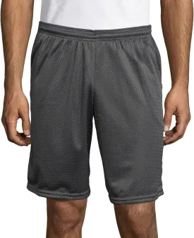 Hanes Sport Men's Mesh Pocket Shorts, Mens Performance Gear Shorts, Mens Athletic Shorts, 9" Inseam