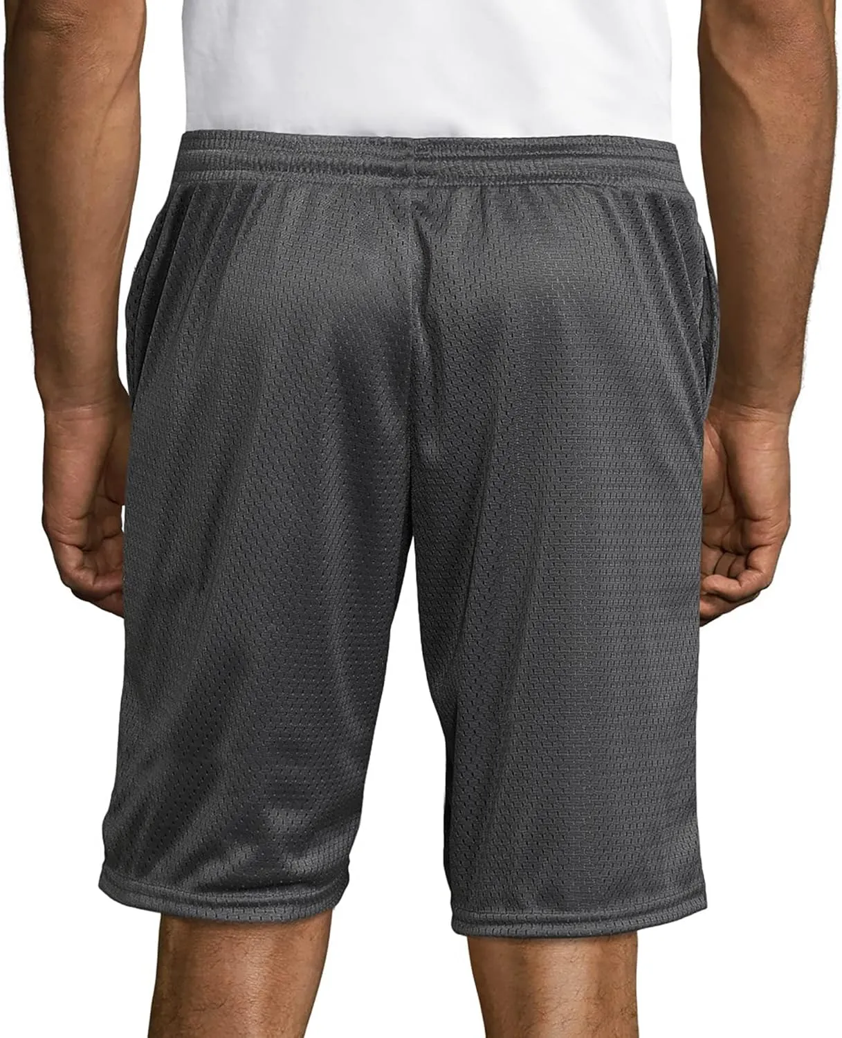 Hanes Sport Men's Mesh Pocket Shorts, Mens Performance Gear Shorts, Mens Athletic Shorts, 9" Inseam