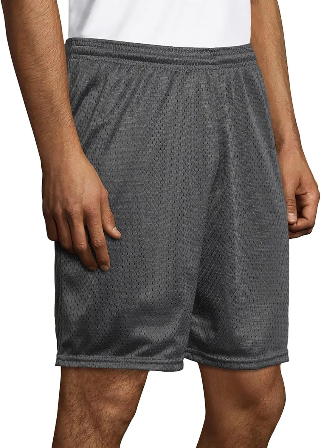 Hanes Sport Men's Mesh Pocket Shorts, Mens Performance Gear Shorts, Mens Athletic Shorts, 9" Inseam