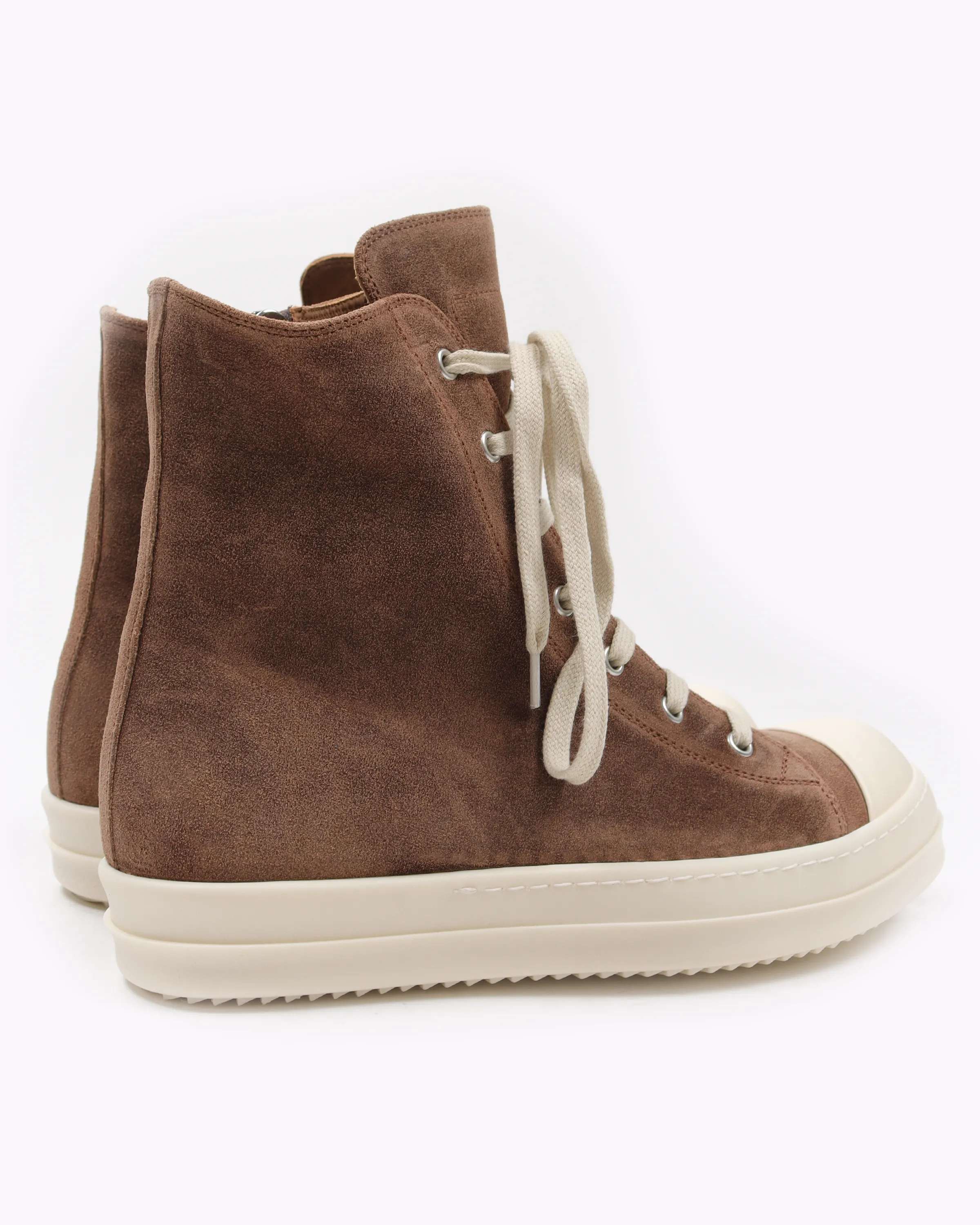 High-Top Ramones Suede Mustard Milk