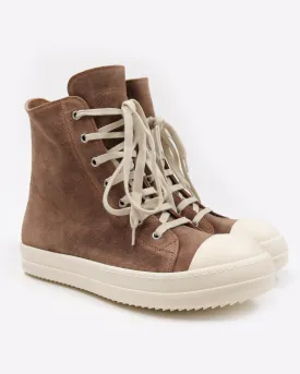 High-Top Ramones Suede Mustard Milk