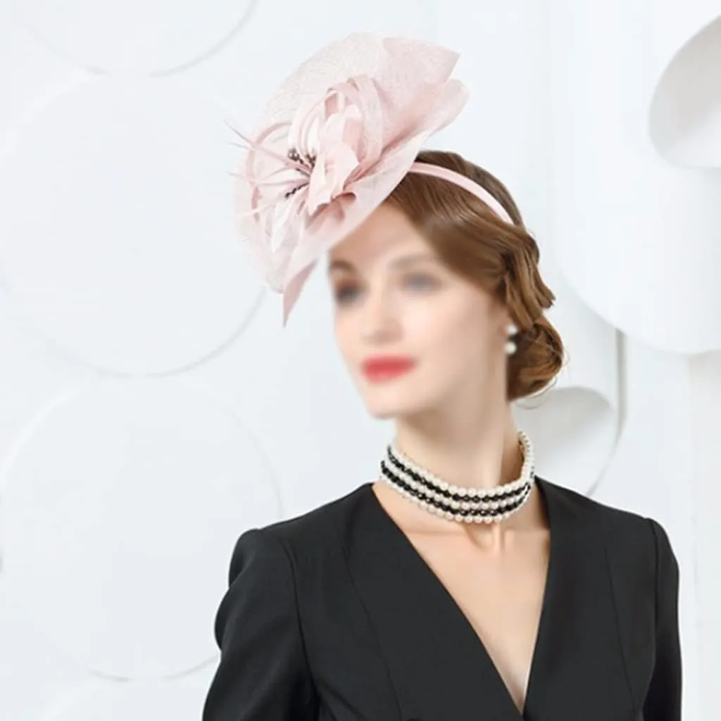 Ladies Wedding Linen Hat Fedora Ladies Dress