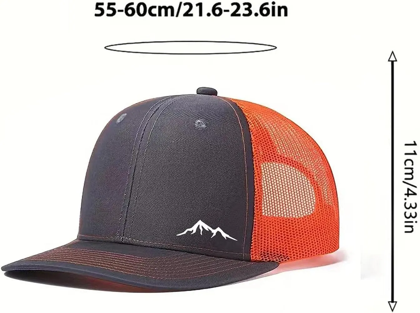 Mountains Trucker Hat Snapback for Men Adjustable Mesh Outdoor Baseball Cap