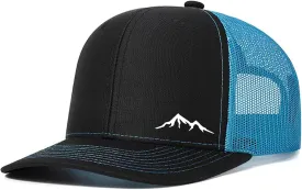 Mountains Trucker Hat Snapback for Men Adjustable Mesh Outdoor Baseball Cap