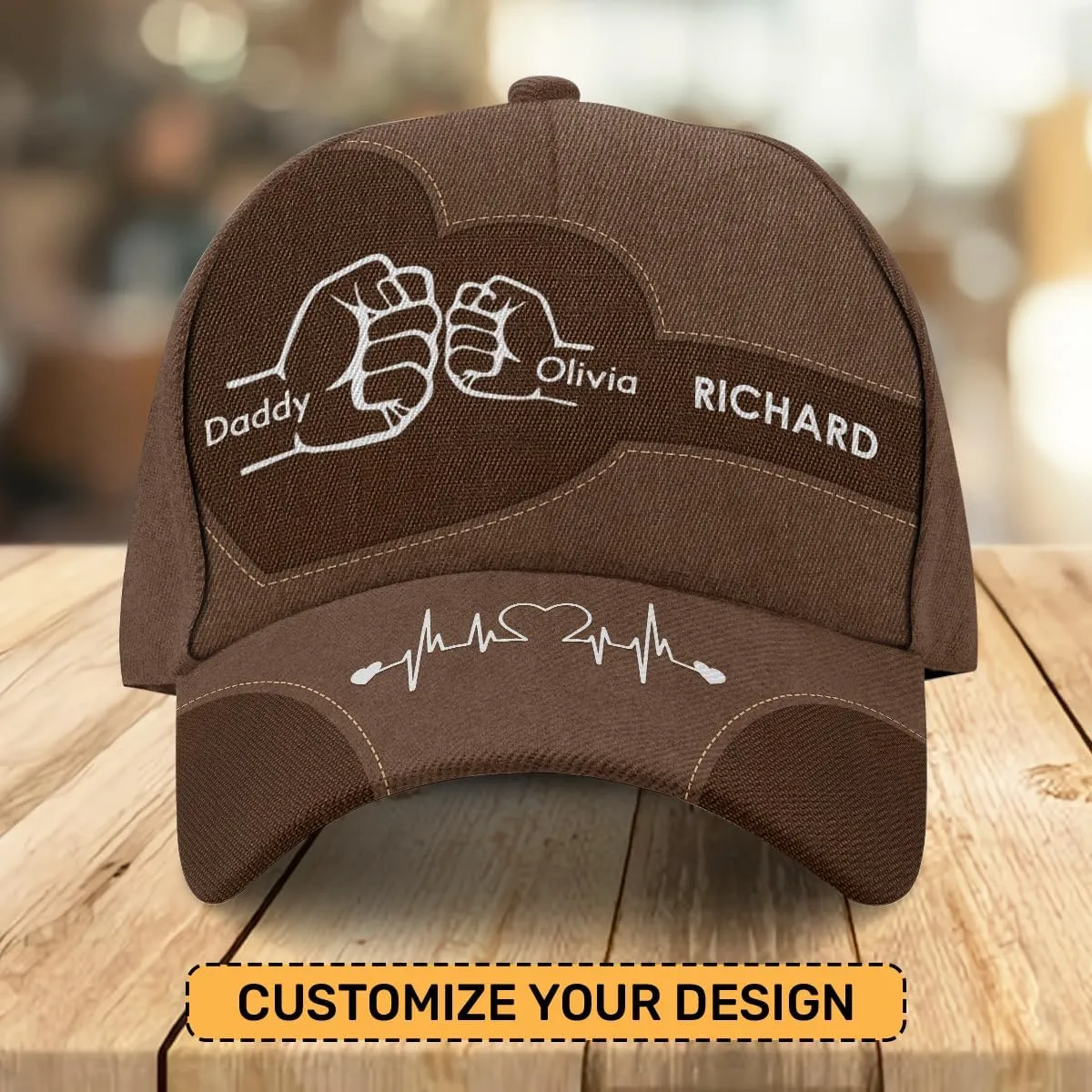 Personalized Dad Grandpa Cap - Custom Dad Grandpa Hat with Kids Name - Custom Gift for Daddy On Fathers Day