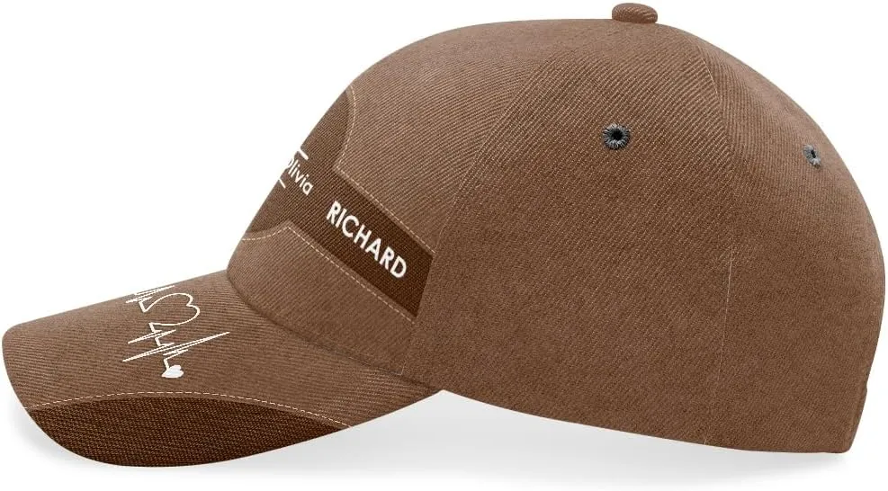 Personalized Dad Grandpa Cap - Custom Dad Grandpa Hat with Kids Name - Custom Gift for Daddy On Fathers Day