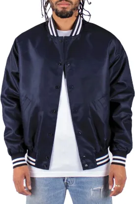 Shaka Wear Men??s Bomber Jacket ?C Classic Padded Relaxed Fit Water Resistant College Baseball Varsity Coat S-3XL