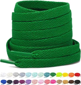 Stepace [2 Pairs Flat Shoe Laces for Sneakers 30"-72" Length 26 Color Shoelaces