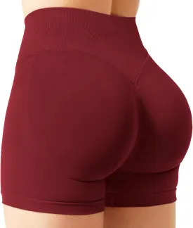 Women Workout Impact Shorts 4.5 Scrunch Butt Lifting Tummy Control Gym Shorts Comfy Running Seamless Booty Biker Shorts